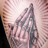 praying hands tattoo