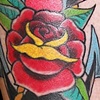anchor with rose tattoo