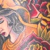 madonna with wings and roses tattoo