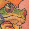 Frog holding Umbrella