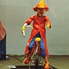 FireMan Clown Unicyclist