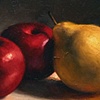 Still Life with Apples and Pear