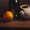 Still Life with Teapot and Orange