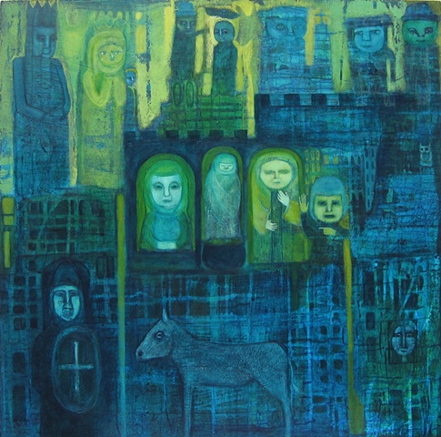 Geste in Green and Blue