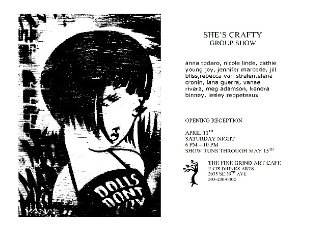 She's Crafty girl group show @ Fine Grind