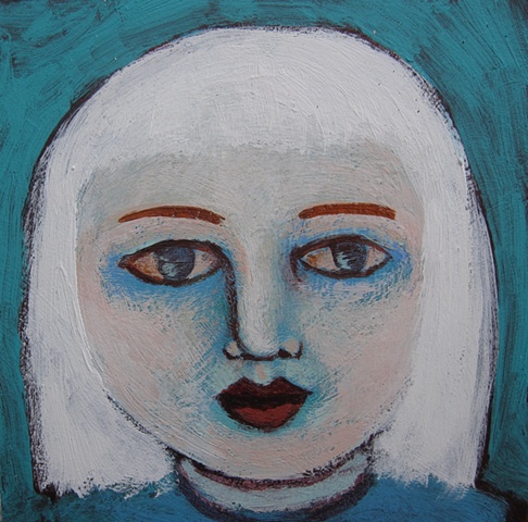 painting, portraits, "tiny art", PDX. faces, heads