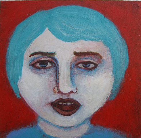 painting, portraits, "tiny art", PDX. faces, heads