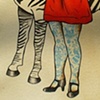 Zebra and Circus Lady