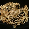 Cuff Bracelet. 18kt wire with citrine.