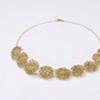 Button Necklace. 18kt