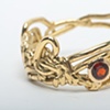 18kt gold and garnets
