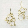Bubble Earrings. Vermeil wire with freshwater pearls