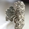 Lace Cuff Cast. Cast oxidized SS.