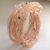 Rope Bracelet. Copper wire with freshwater pearls.