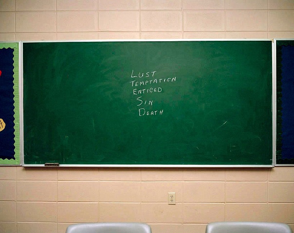 Chalkboard, Sunday morning photograph by Jessica Ingram, Alabama, Waiting for a Sign