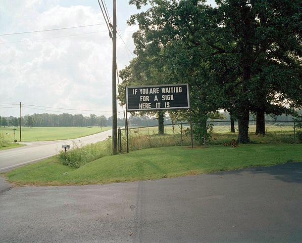 photograph by Jessica Ingram, Waiting for a Sign, Roadside Jesus