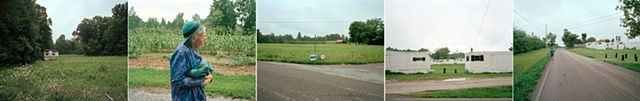 photograph by Jessica Ingram, Waiting for a Sign, Granma's Walk to Church