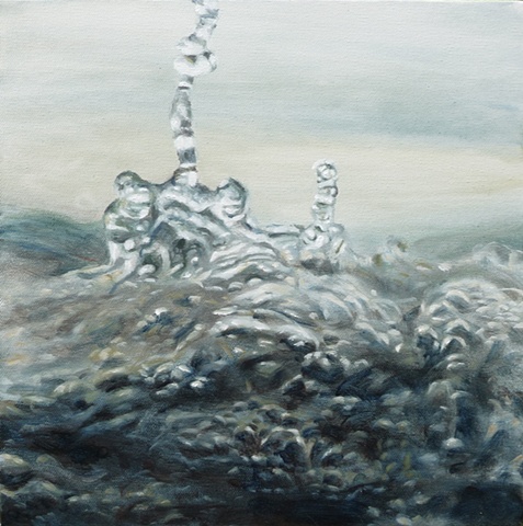 Peter Shepard Cole, surf, wave, painting, ocean, bubbles