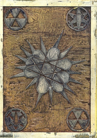 Danger woodblock