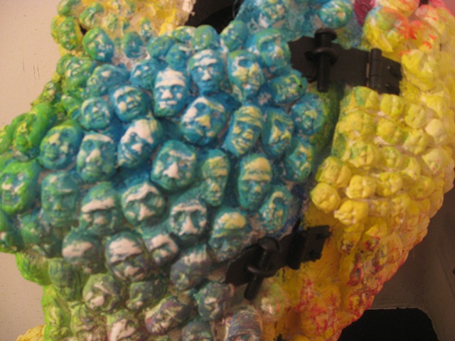 Teeny faces mask close up 