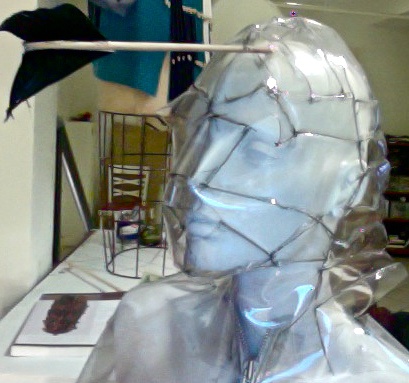 Clear Plastic Dragging me through the dirt Performance MASK