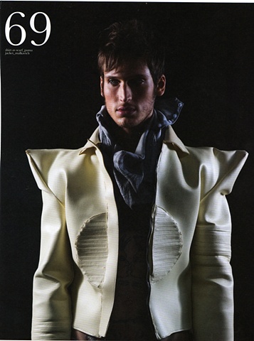 Metro Pop Magazine. Pointed shouldered coat. I do not have this anymore, SOLD