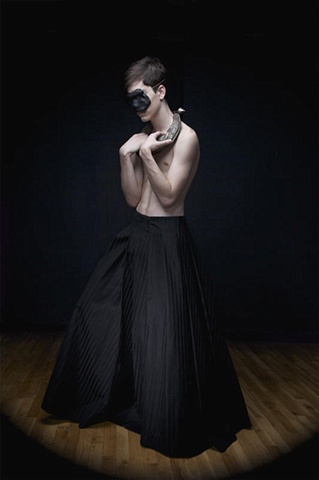 Mens Pleated Hakama skirt