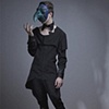 Mens cotton and ultra suede seamed puzzle shirt with Cotton Jodhpur laced pants 