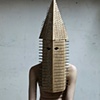Wood and nail KKK hood