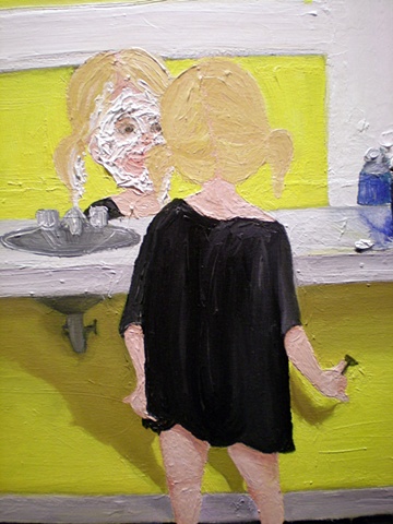 Girl Shaving (detail)