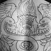 Caduceus Back Piece