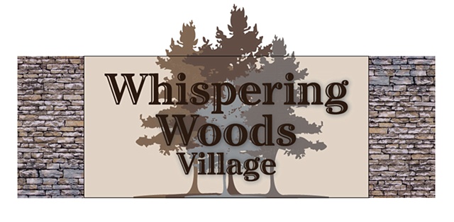 Sign Design for Whispering Woods Apartments