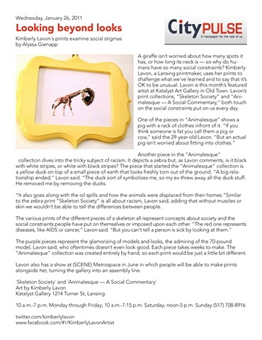 "Animalesque - a social commentary" 