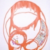 Peach Drip Drawing