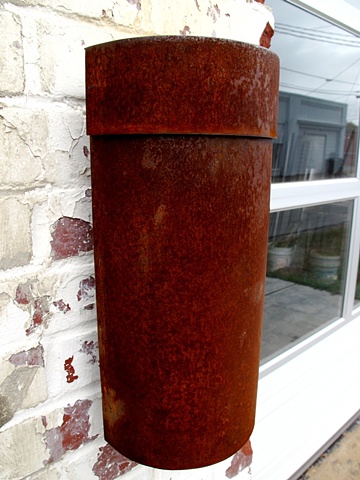 Corten steel industrial mailbox