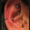 Snug and Rook Piercings
