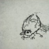 Dancing Yatagarasu - monotype 2008