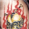 flame skull