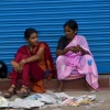 Waiting on the street