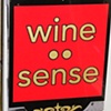 Wine Sense wood sign