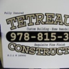 Tetreault construction sign