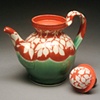 Red Teapot w/ Lid detail