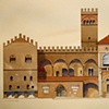 Piazza Maggiore in Bologna, Italy