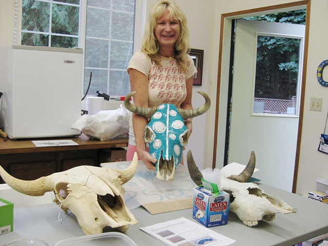 Seeley and her first skull