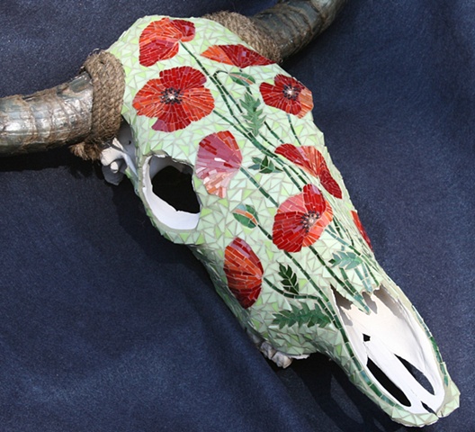 Poppies Skull - side