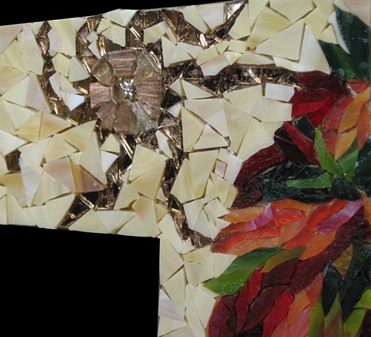 Completed student frame - Isabel (detail)