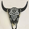 Black & White Skull