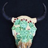Prickly Pear Cactus Skull