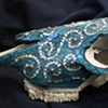 Silver Swirl Skull, detail