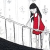 En la escalera